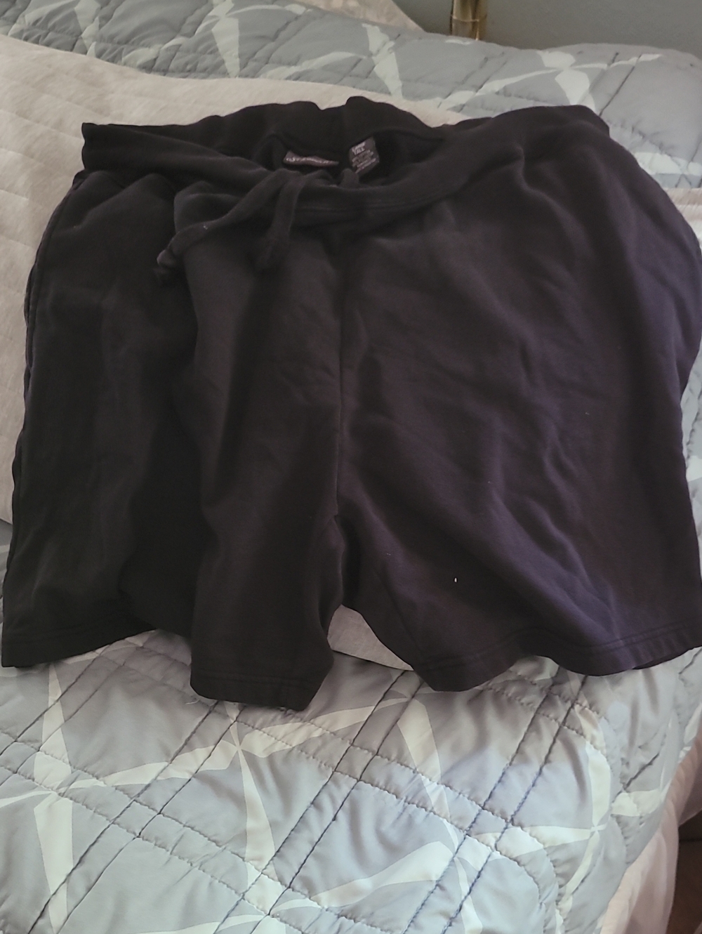 St. John's Bay Black Drawstring Athletic Shorts